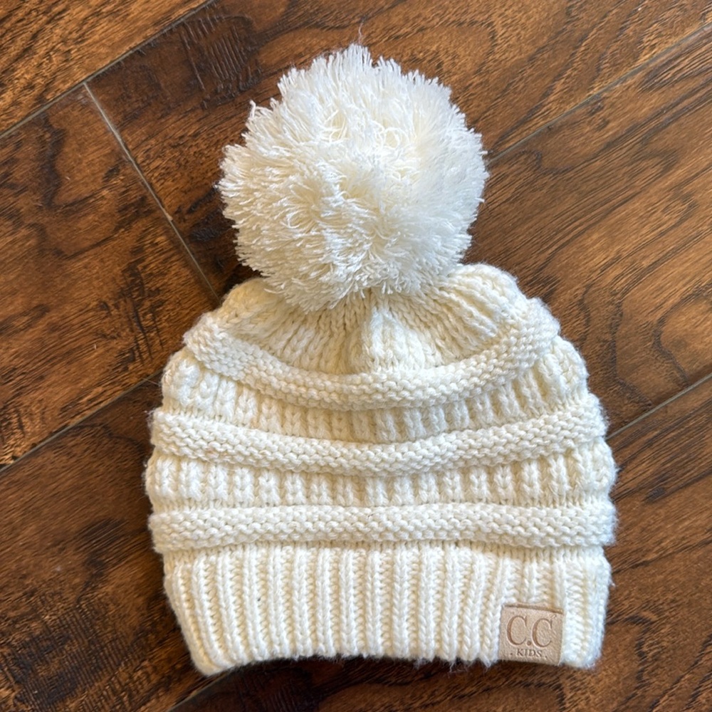 CC kids ivory beanie